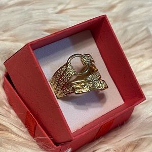 Gold Strap Ring Size 6